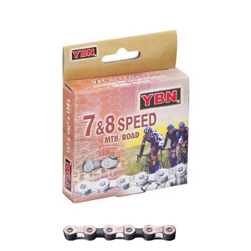 Yaban 7/8Spd Half Silver Chain For 6-8 Speed Bikes