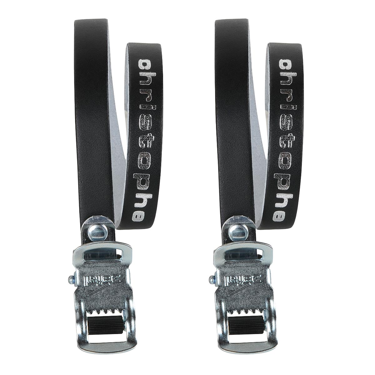 Zefal Christophe Leather Toe Straps - Black 25