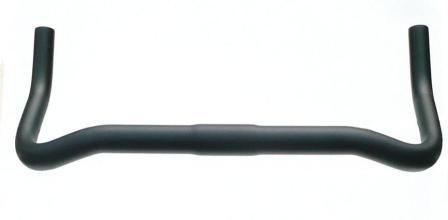 Alloy Bullhorn Handlebar - 31.8mm, 44cm Wide, Black