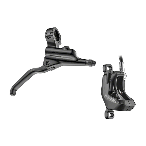Tektro HD-M750 Hydraulic Front Disc Brake Kit - 4 Piston, Alloy Caliper, External Reach Adjustment, Black