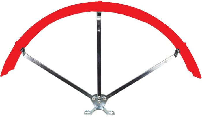 M/Guard Industrial Trike Rear Red Guard - 24"