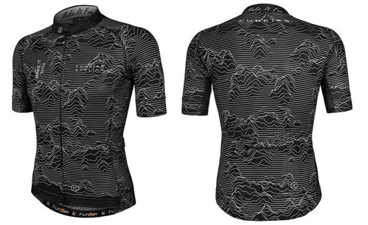 Funkier Rossini Men-s Race Fit Jersey - Lightweight & Strong, Black, Medium