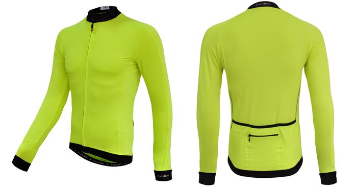 FUNKIER Parma Men-s Yellow Summer Long Sleeve Jersey XL