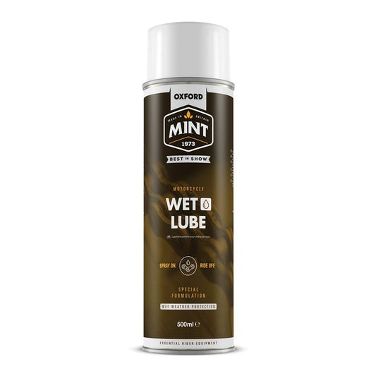 Oxford Mint Wet Weather Aerosol Lube - 500ml - Enhance Performance in Wet Conditions