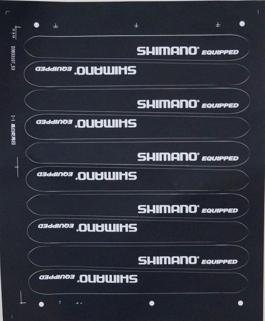 Shimano - alike Chain Stay Protector - Black, 10/Card, 225x25/20