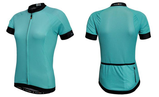 FUNKIER Parma MINT Women-s Jersey - Short Sleeve, Full Zip, Medium