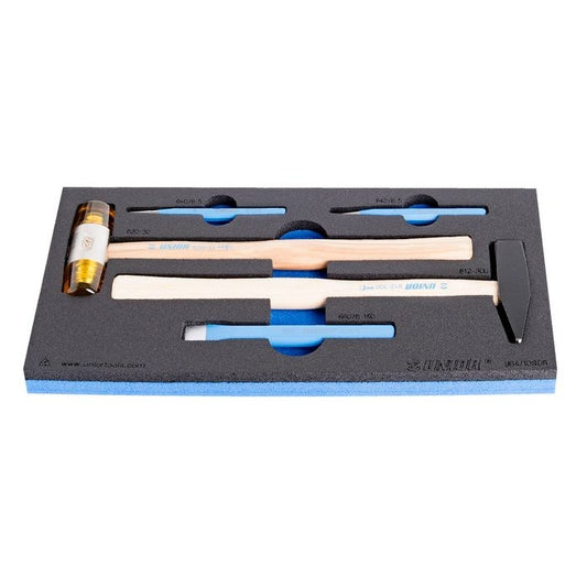 Unior 621064 Bicycle Hammer & Punch Set in SOS Tray - Professional Quality