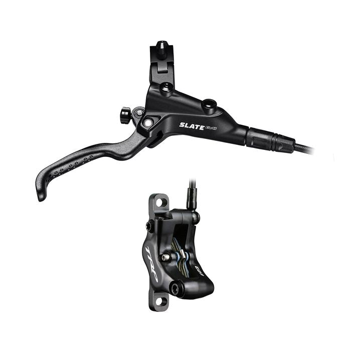 TRP Slate EVO Hydraulic Disc Brake - 4-Piston, Rear, Black, 5mm Hose, 1900mm Length