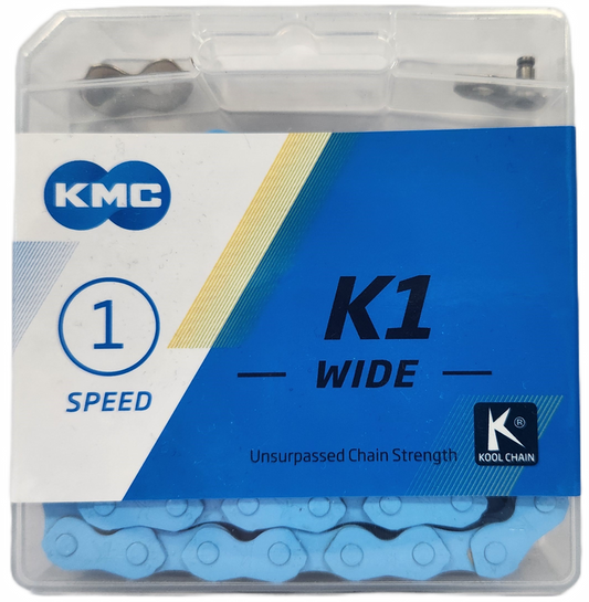 KMC K1 Wide Chain - Blue 112L - 1/2 x 1/8