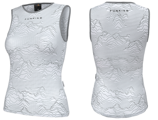 FUNKIER Sotto Women-s Sleeveless Base Layer - White XL