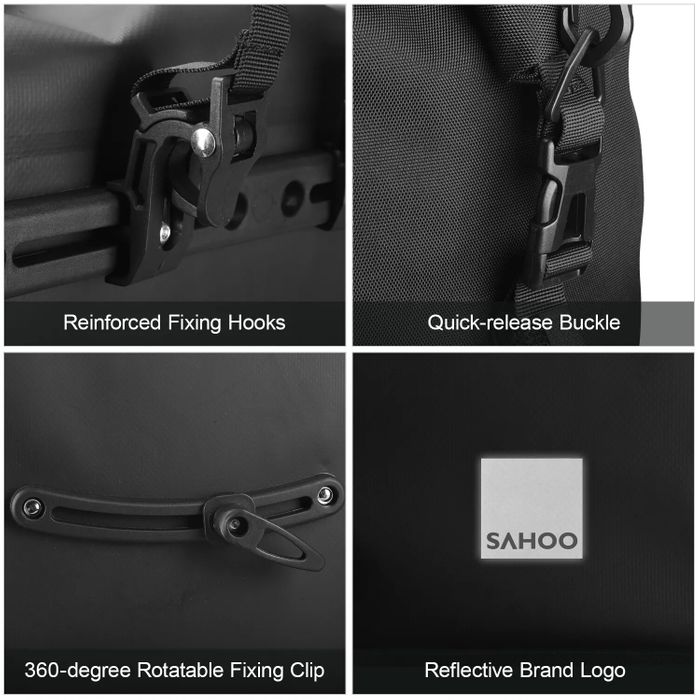 Sahoo Rear Pannier - 20L Capacity for Bikes