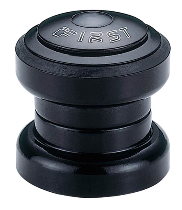 Black Threadless Headset with Cartridge Bearings - 1 1/8"