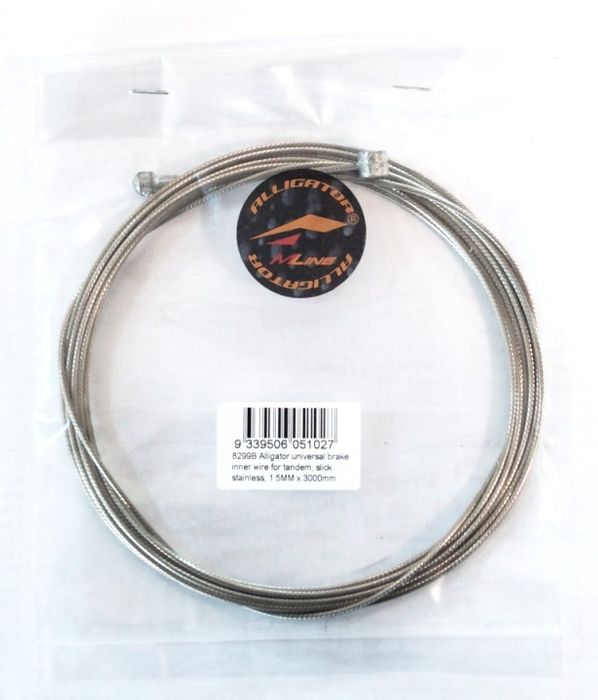 Alligator Tandem Brake Cable - 31 Strand Stainless 1.5mm x 3000mm