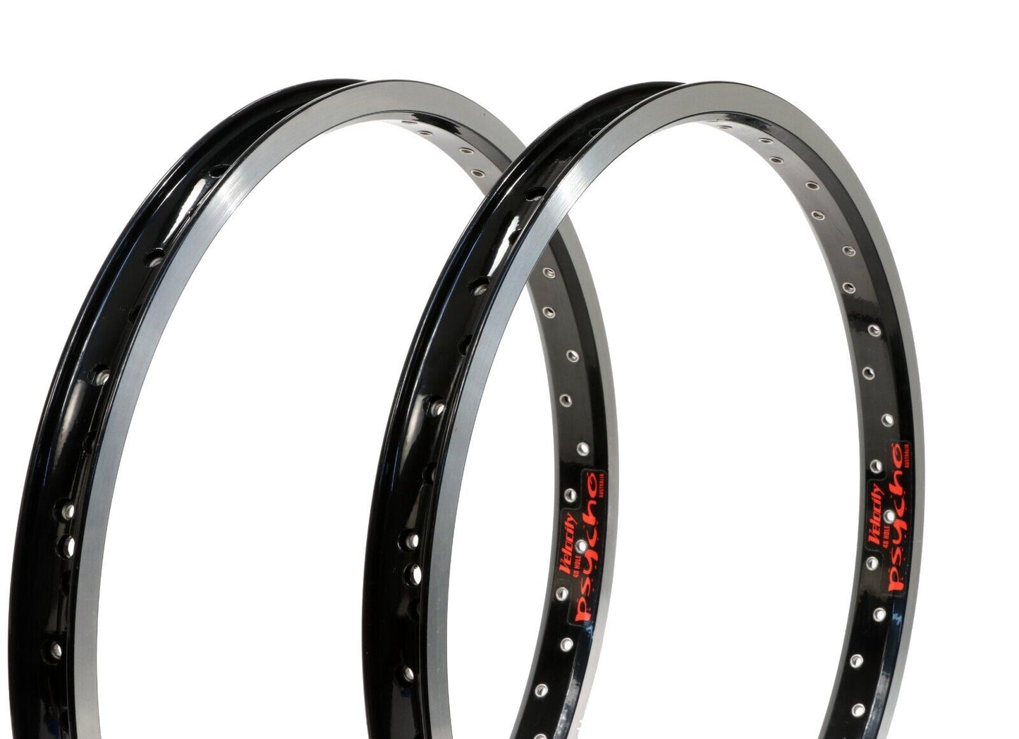 Velocity Psycho 29er Rim - 48H - Black Eyeleted - Presta Valve