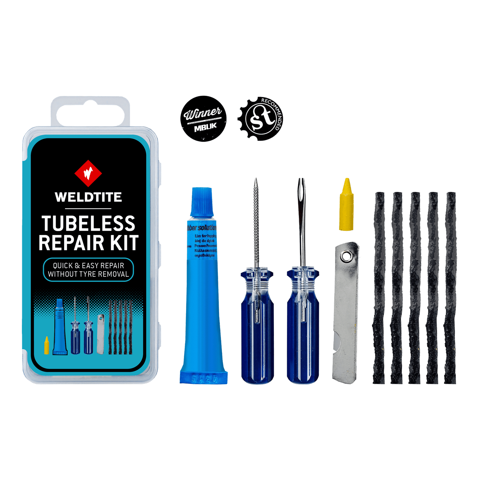 Weldtite Tubeless Repair Kit - Efficient Tire Fix
