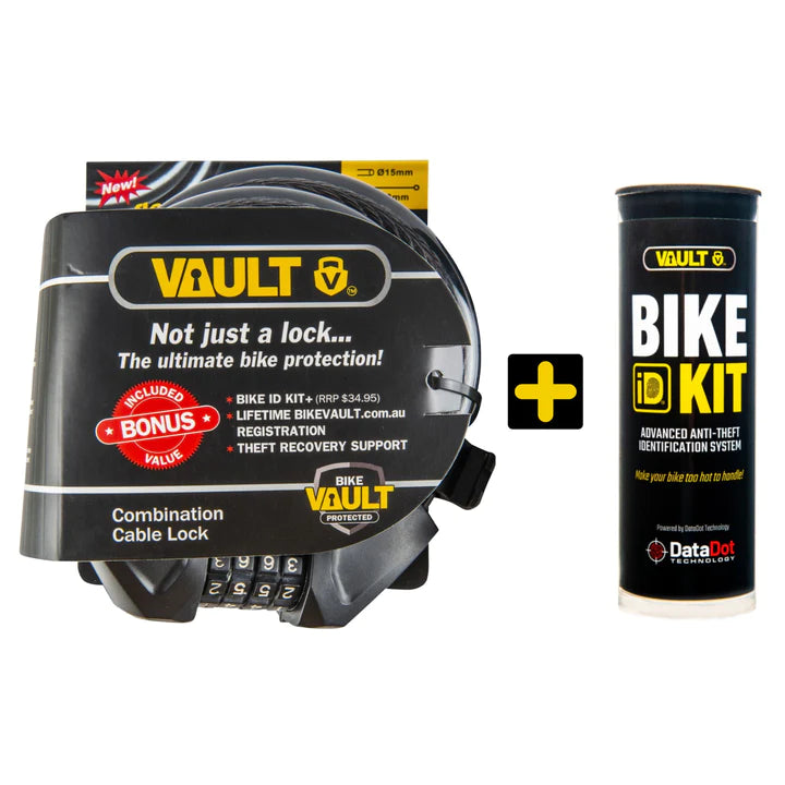 Vault Combo Cable Lock & Bike ID Kit