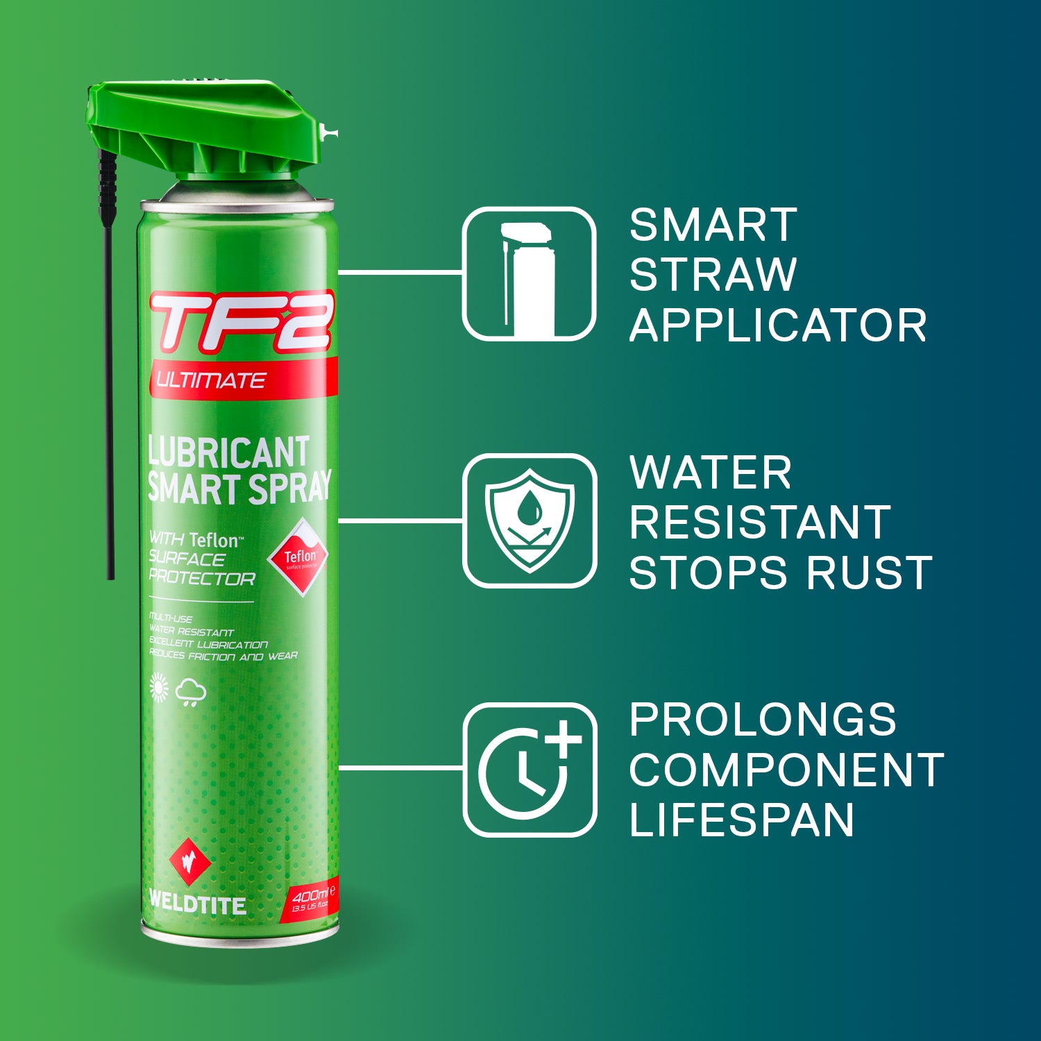 Weldtite TF2 Lube Spray with Teflon - 400ml