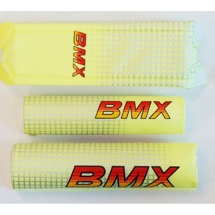 12" Bike CRASH PAD Set in FLURO LIME - Protective Gear for Safe Riding