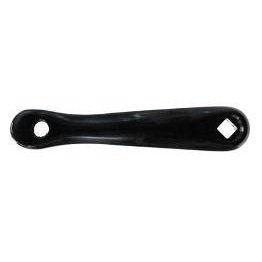 152mm LH Crank Arm - Diamond Taper, Low Profile, Alloy BLACK