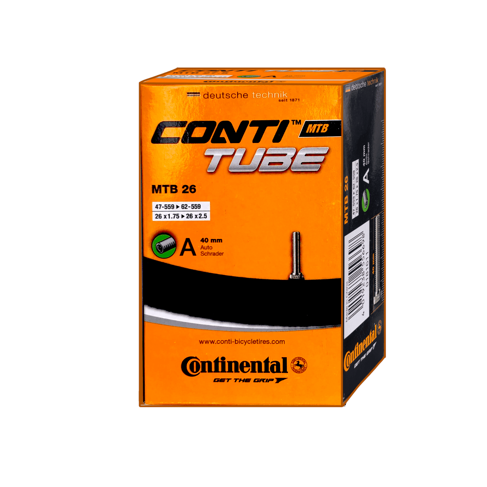 2 x CONTI 26 x 1.7 - 2.5, Bike Tube 26" inch Inner Tubes AV MTB SV 26x Bikes