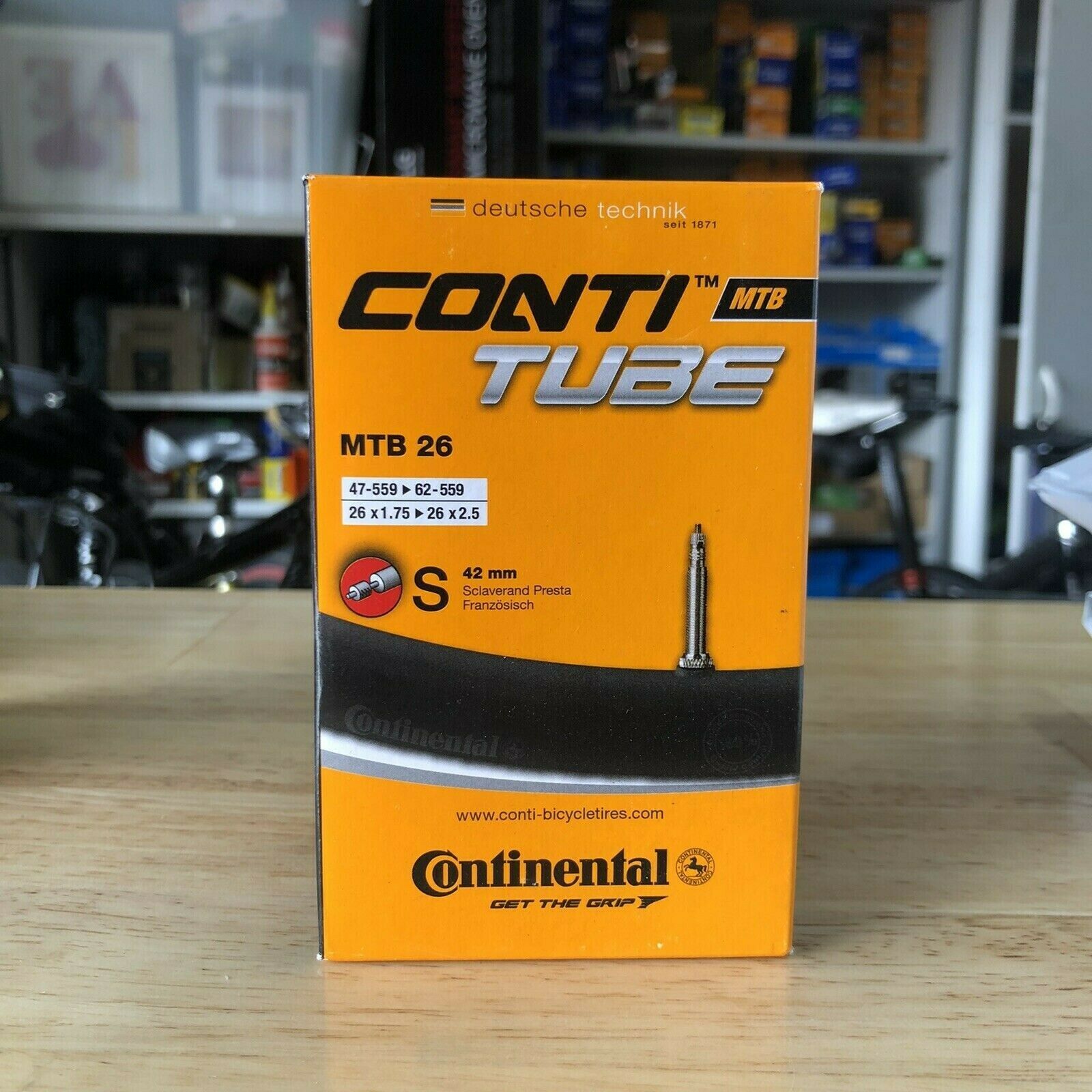 2 x CONTI 26 x 1.7 - 2.5, Bike Tube 26" inch Inner Tubes FV MTB PV 26x Bikes