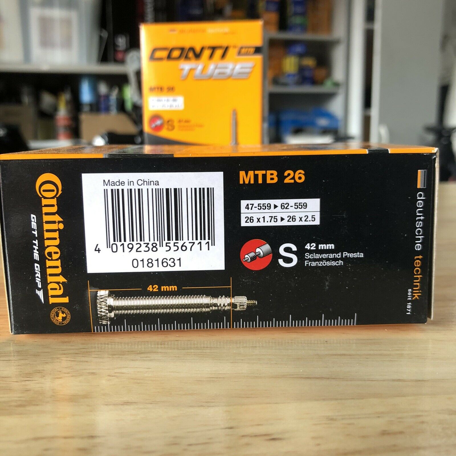 2 x CONTI 26 x 1.7 - 2.5, Bike Tube 26" inch Inner Tubes FV MTB PV 26x Bikes