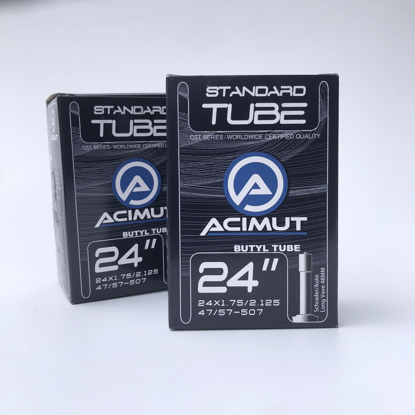 2 x CST 24 x 1.75 - 2.125 Bike Tube 24" inch Inner Tubes SV MTB AV 24x Bikes