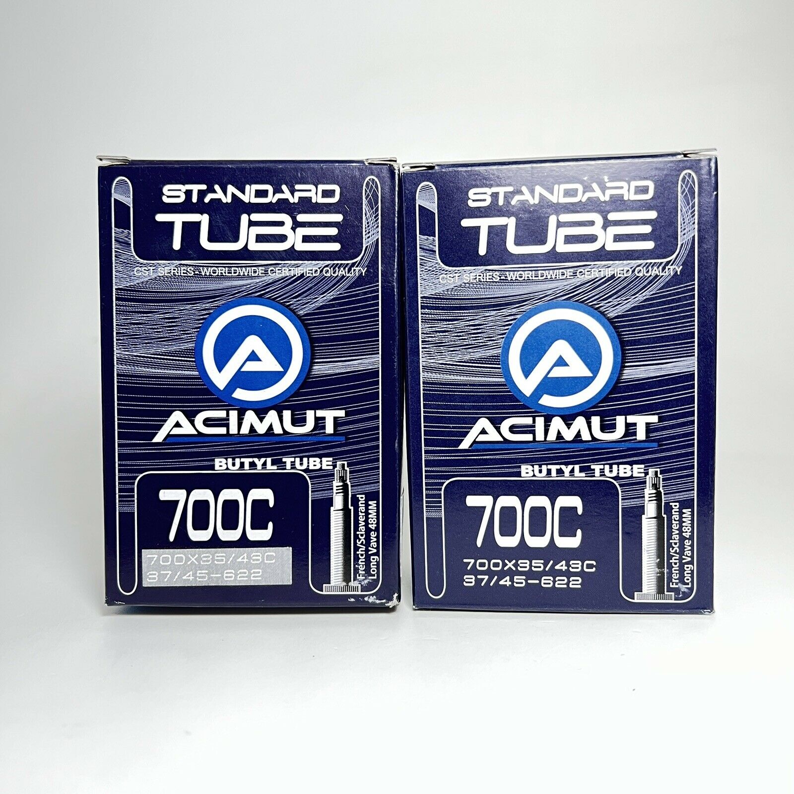 2 x CST 700 x 35 - 43c Bike Tube 700c inch Inner Tubes PV Gravel FV 700x Bikes