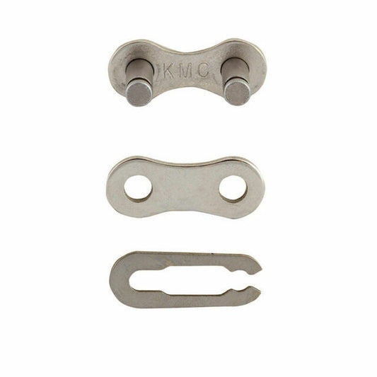 2 x KMC CONNECTING LINK for Single Speed 1/2 x 1/8-, Chain Grey - Z410SA