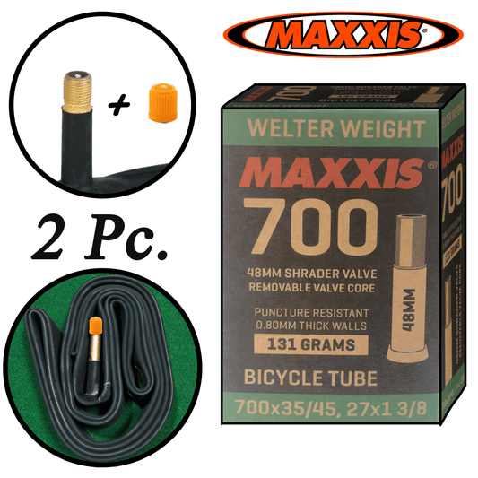 2 x MAXXIS 700 x 35 - 45c, Bike Tube 40mm valve 700c Inner Tubes AV MTB SV Bikes