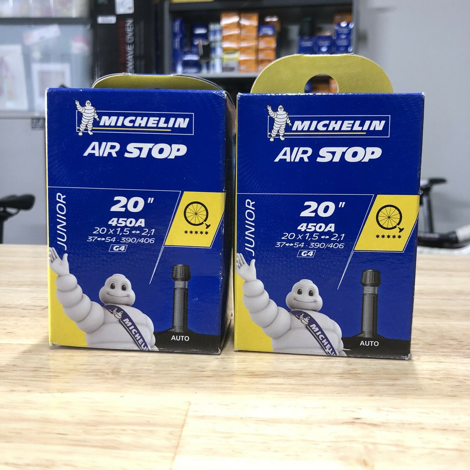 2 x MICHELIN 20 x 1.5 - 2.1 Inch Kids Bike Tube Schradder Valve Bikes Tubes 20