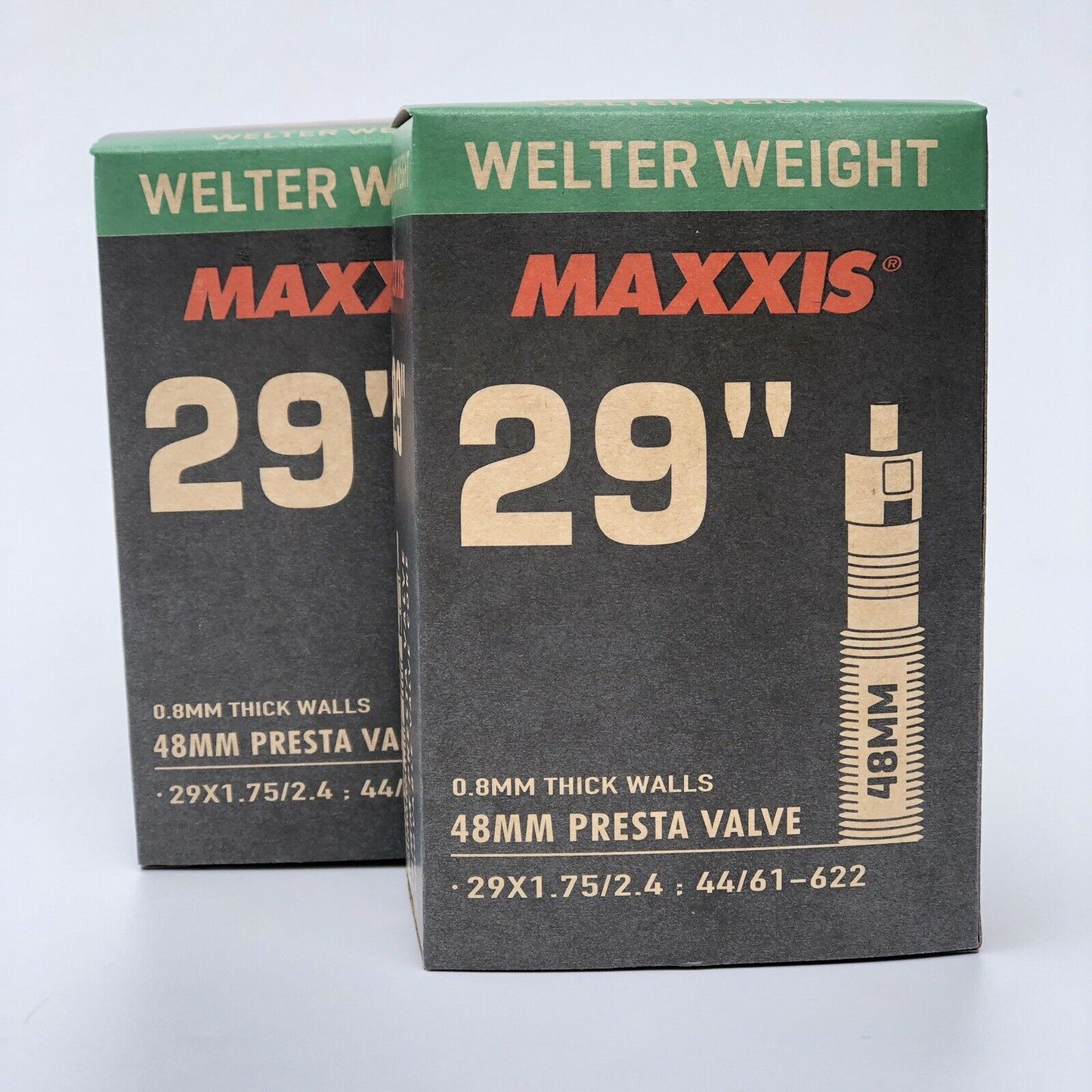 2 x Maxxis 29 x 1.75 - 2.4 Presta Valve Bike Inner Tube Bicycle Tubes 29 Inch