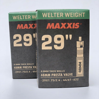 2 x Maxxis 29 x 1.75 - 2.4 Presta Valve Bike Inner Tube Bicycle Tubes 29 Inch