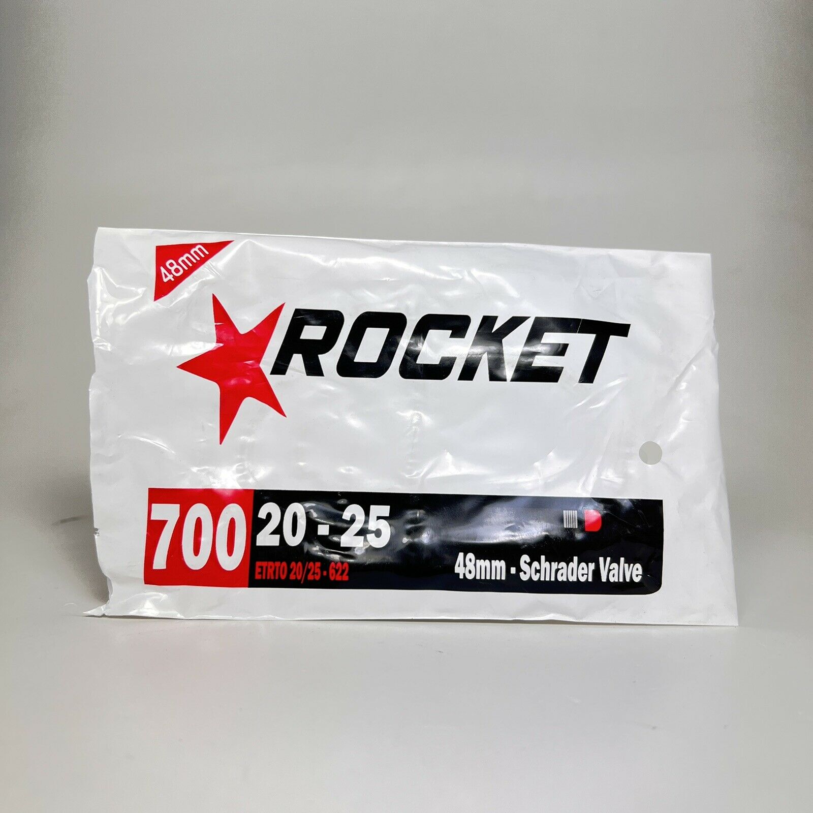 2 x ROCKET 700C x 20 - 25c Tube Car Valve Schradder Road Bike Inner Tubes 700c
