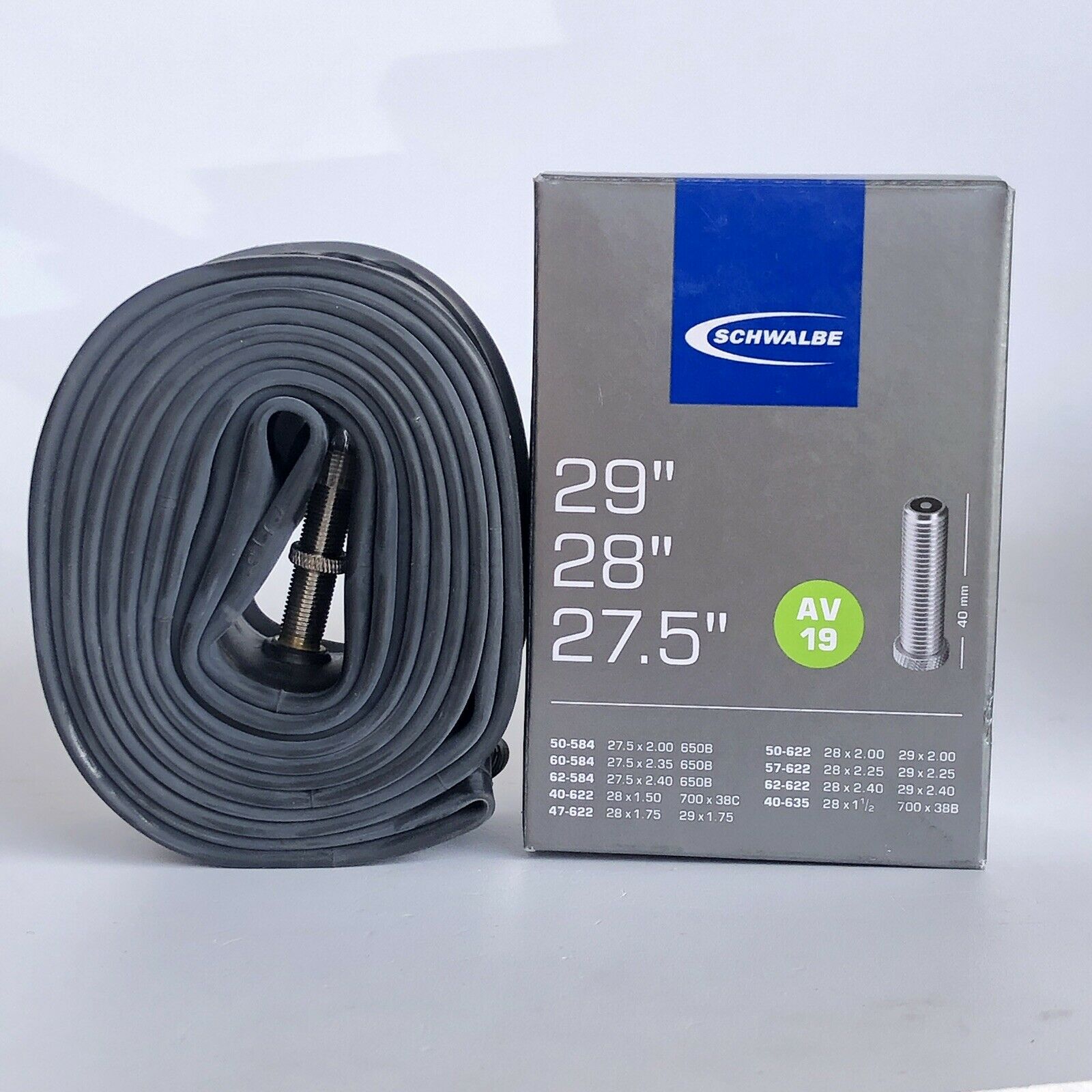 2 x SCHWALBE 27.5 / 28 / 27.5 x 1.50 - 2.40" 40 to 62 - 622 Bike Inner Tubes