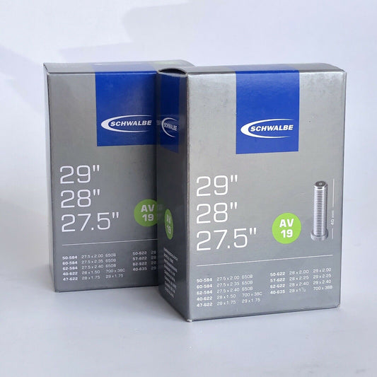 2 x SCHWALBE 27.5 / 28 / 27.5 x 1.50 - 2.40" 40 to 62 - 622 Bike Inner Tubes