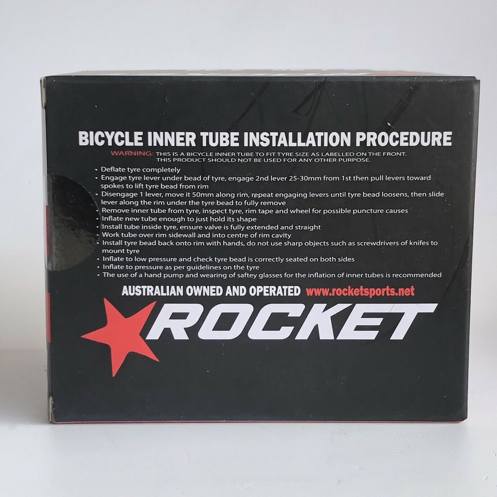 2x ROCKET- 29 x 1.90 - 2.35 Bike Tube Scradder Valve 48mm