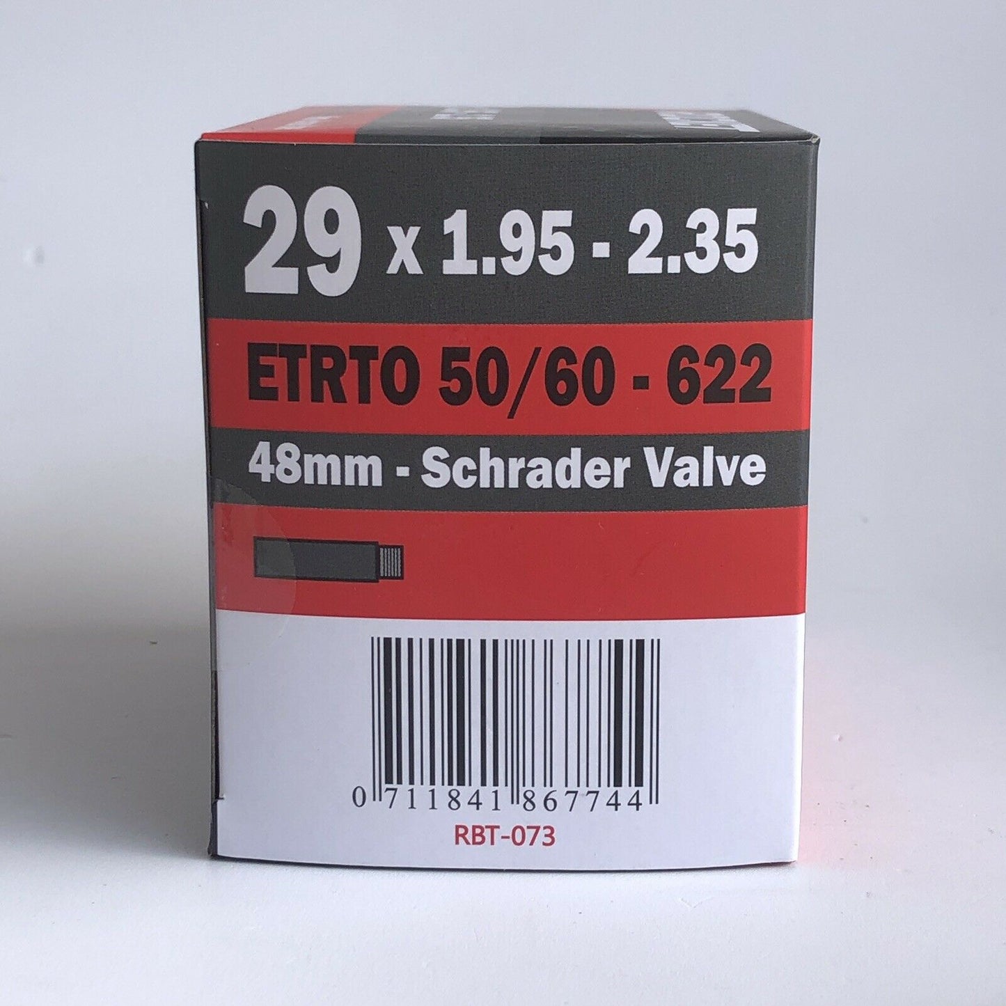 2x ROCKET- 29 x 1.90 - 2.35 Bike Tube Scradder Valve 48mm