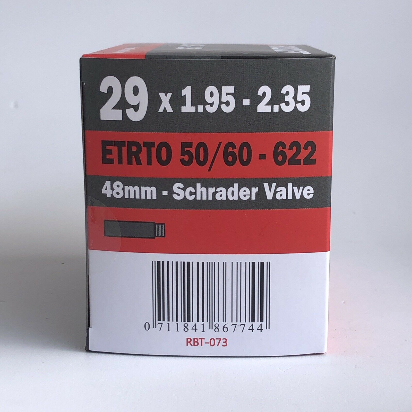 2x ROCKET- 29 x 1.90 - 2.35 Bike Tube Scradder Valve 48mm