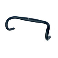 6061 Alloy Handlebar - 31.8mm, 38cm Wide, 125mm Drop - Black