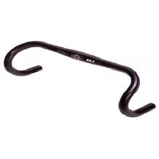 6061 Alloy Handlebar - 31.8mm, 40cm Wide, 125mm Drop, Black