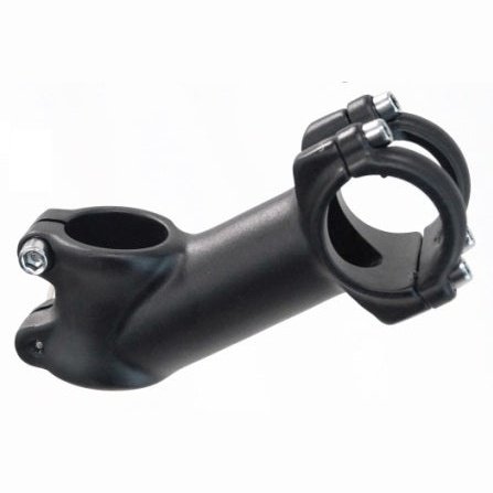 Ahead 28.6mm x 90mm Stem 35 Degree Rise, 4 Bolt Face Plate, Matt Black Finish