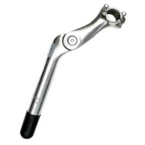 Alloy Adjustable H/Bar Stem - Silver - 25.4mm Dia