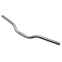 Alloy Handlebar 25.4mm x 62cm x 30mm Rise - Silver