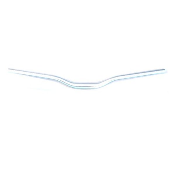 Alloy Handlebar 31.8mm 68cm Wide 45mm Rise 10 Deg Sweep Silver
