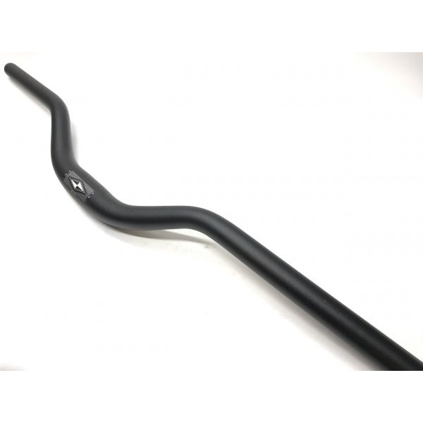 Alloy Handlebar 31.8mm 78cm Wide 60mm Rise - BLACK Matt Finish