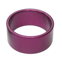 Alloy Spacer 1 1/8 15mm Purple - Bike Fork Accessory
