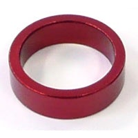 Alloy Spacer 1 1/8 Red 10mm - Bike Fork Accessory