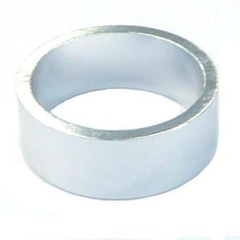 Alloy Spacer 1 1/8 Silver 12mm - Bike Fork Accessory