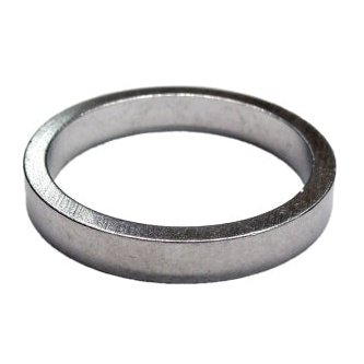 Alloy Spacer 1 1/8 Silver 5mm - Bike Fork Stem Accessory